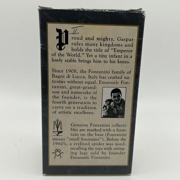 Fontanini GASPAR Wiseman 5" Heirloom Nativity Figure 72515 Italy 1992 - Picture 12 of 13